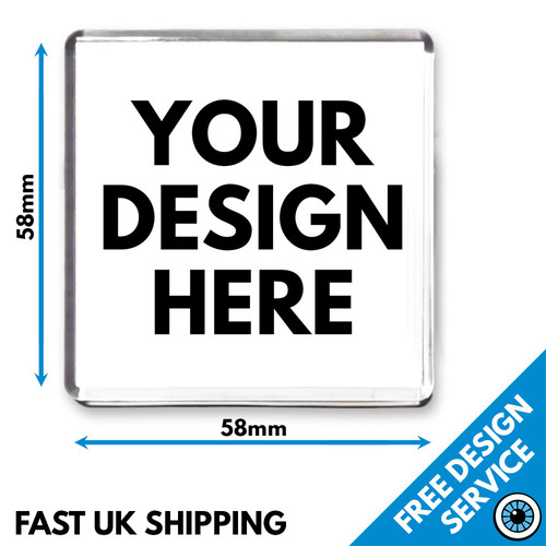 58mm custom printed square - custom,