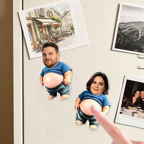 Custom funny belly - funny, fridge