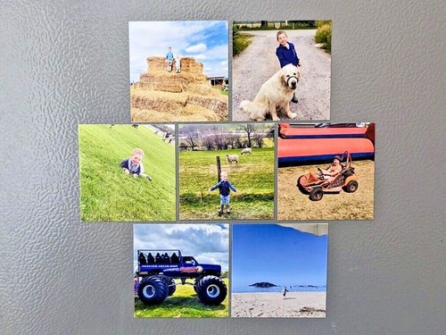 Personalised 7cm photo fridge - personalised,
